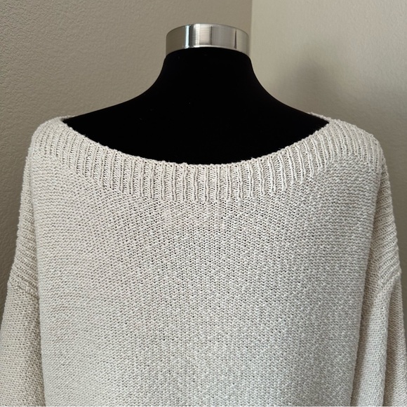 Anthropologie Ronita Sweater Tee Ivory Size M - Picture 11 of 15